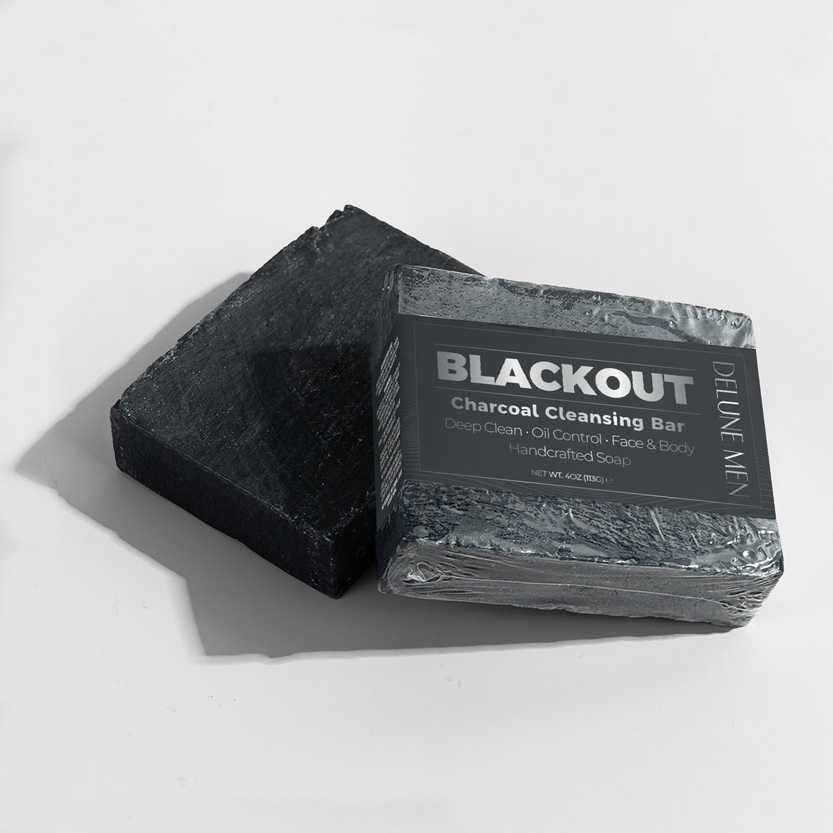 Delune Men BLACKOUT Charcoal Cleansing Bar detail image