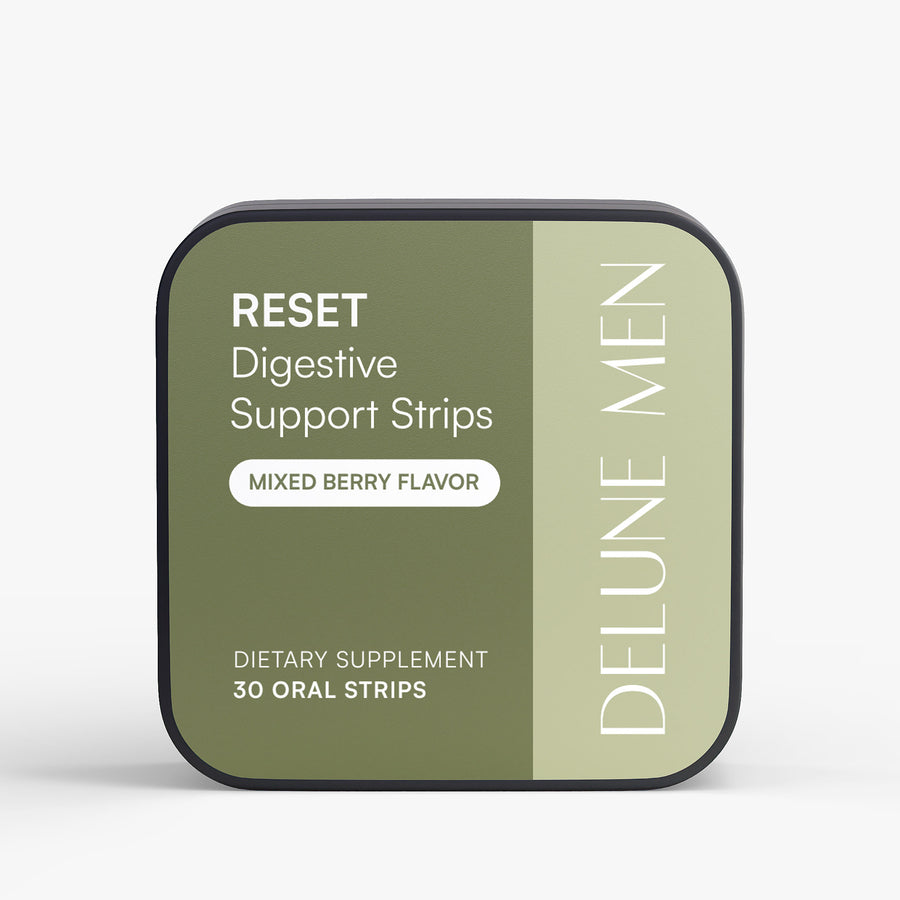 Delune Men RESET Digestive Support Strips product pouch
