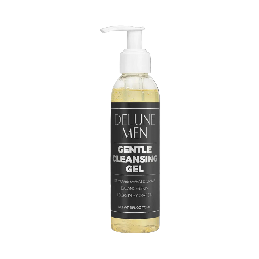 Delune Men Gentle Cleansing Gel bottle for daily face cleansing